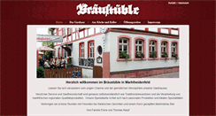 Desktop Screenshot of braeu-stueble.de