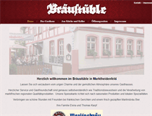 Tablet Screenshot of braeu-stueble.de